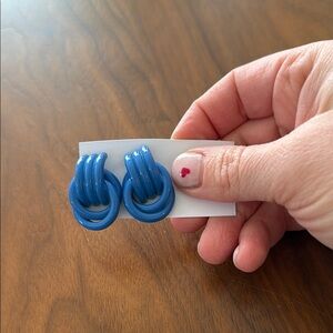 Vintage blue earrings